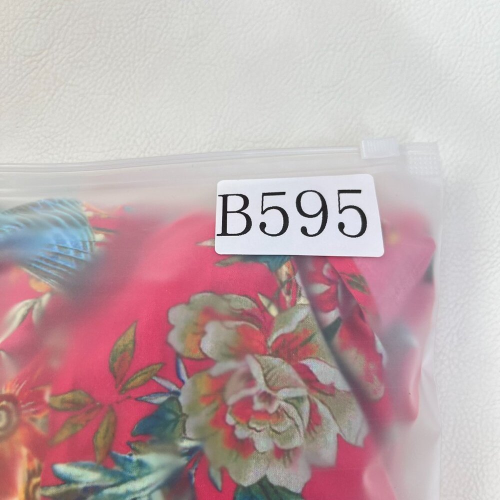 NWOT JOHNNY WAS Floral Malakye Paneled Cover Up Maxi Dress Boho Red Size S - Picture 12 of 13
